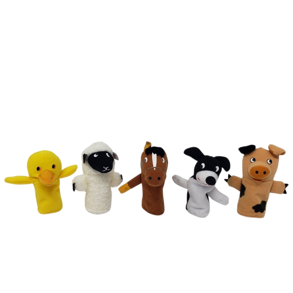 Old MacDonald Had a Farm 5 Finger Puppets Animals Missing Cow